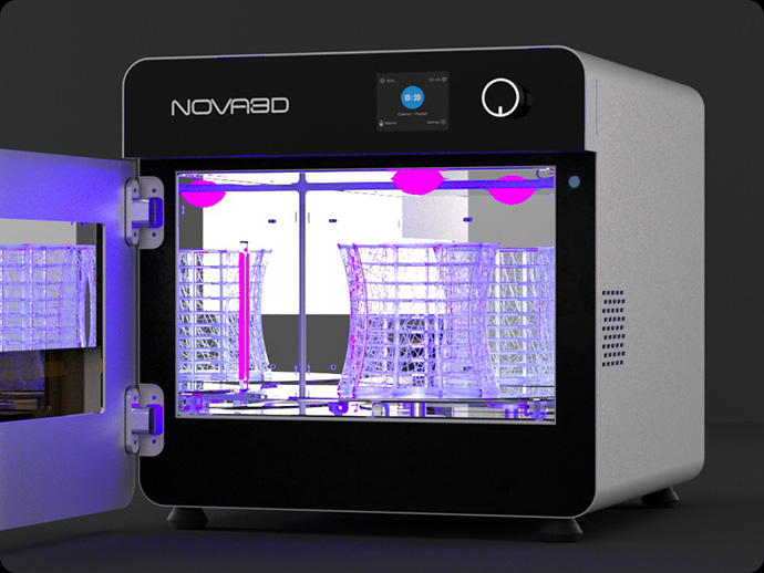 Multi-directional UV exposure for complex structures