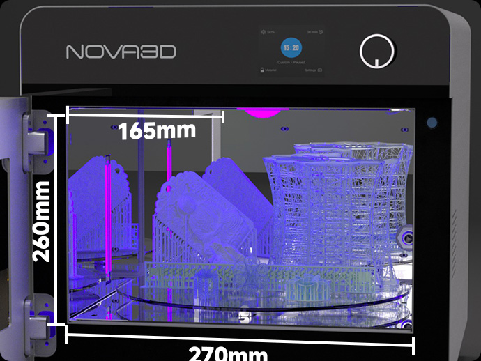 Larger curing space for multiple models