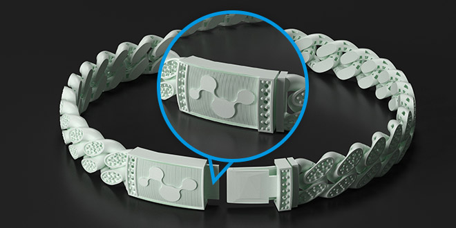 Precision Cast Resin jewelry detail sample