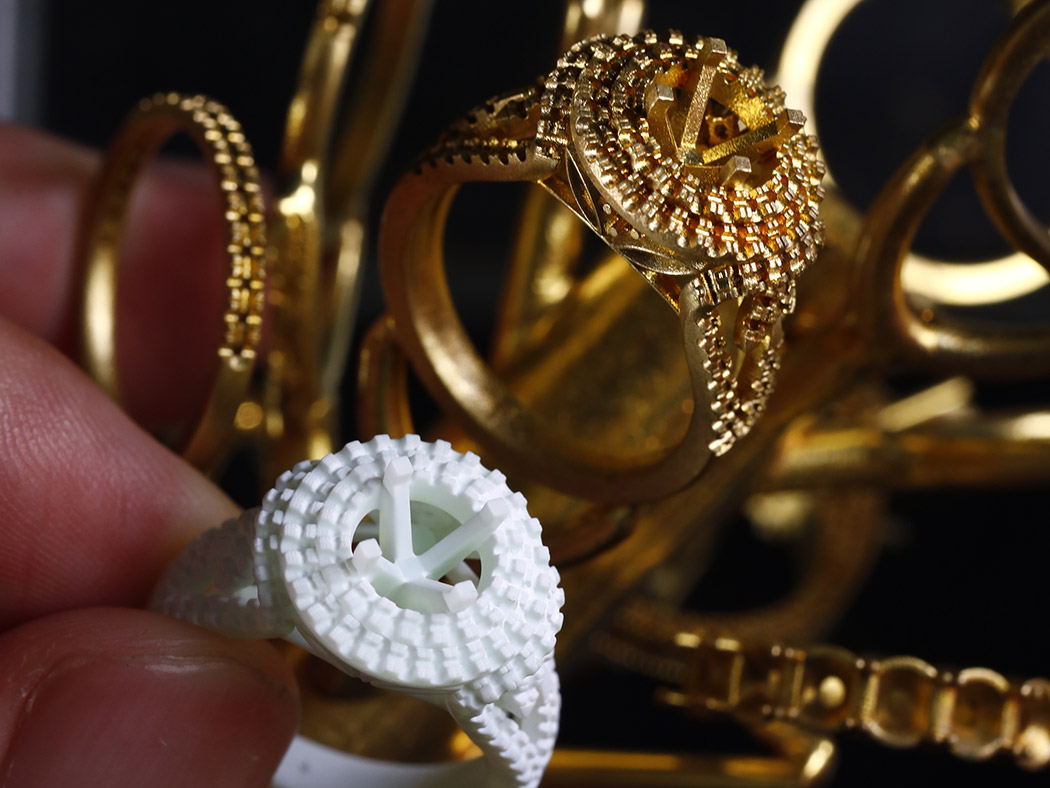 Microset Ring - NOVA3D Jewelry Casting 3D Printing Application